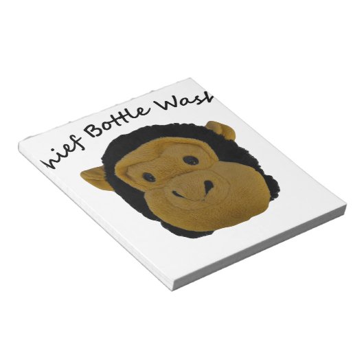 Chief Bottle Washer Notitieblok (Schuin)