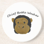 Chief Bottle Washer Zandsteen Onderzetter (Voorkant)