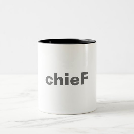 chieF - Caboose Style Tweekleurige Koffiemok (Center)