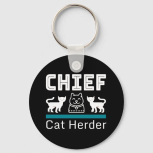 Chief Cat Herder Funny Sleutelhanger