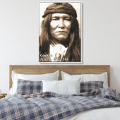 Chief Cochise gewikkeld canvas (Insitu (Slaapkamer))