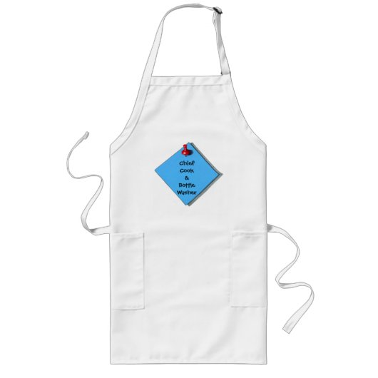 CHIEF COOK APRON LANG SCHORT (Voorkant)