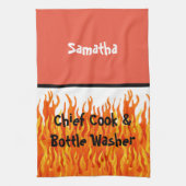 Chief Cook & Bottle Washer Theedoek (Verticaal)