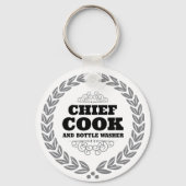 CHIEF COOK EN FLESAFVAL SLEUTELHANGER (Voorkant)