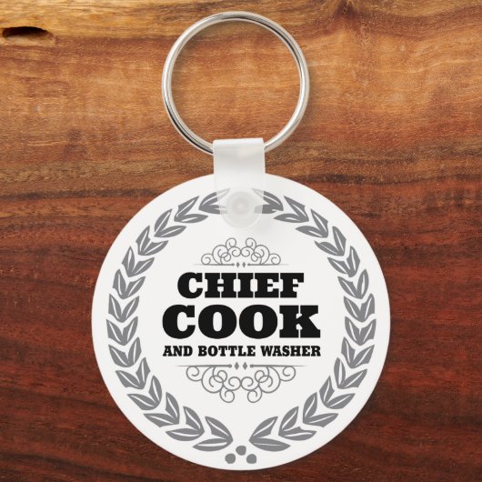 CHIEF COOK EN FLESAFVAL SLEUTELHANGER (Voorkant)