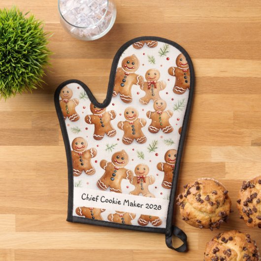 Chief Cookie Maker Gingerbread Ovenwant (Top down)