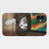 Chief Crazy Cat Case-Mate iPhone Case (Achterkant (horizontaal))