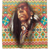 Chief Eagle Eyes Douchegordijn (Voorkant)