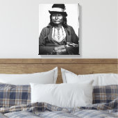 Chief Esatonyett, 1869 (foto) Canvas Afdruk (Insitu (Slaapkamer))