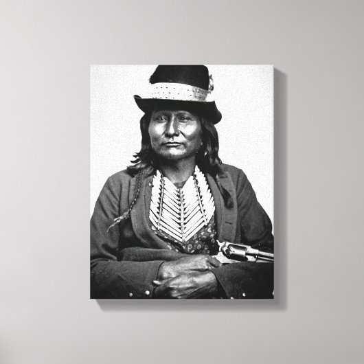Chief Esatonyett, 1869 (foto) Canvas Afdruk (Voorkant)
