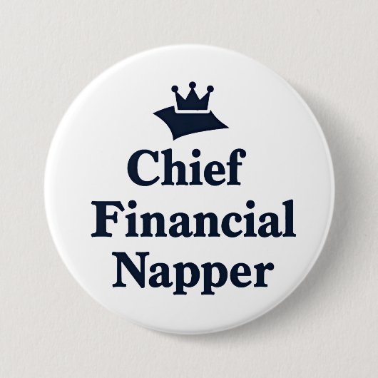 Chief Financial Napper  Ronde Button 7,6 Cm (Voorkant)