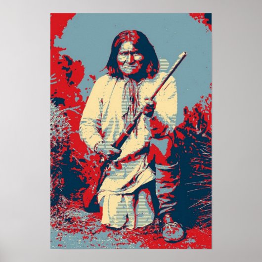 Chief Geronimo Pop Art Poster (Voorkant)