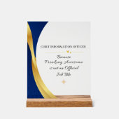 Chief Information Officer Office Quote Acryl Bord (Voorkant)