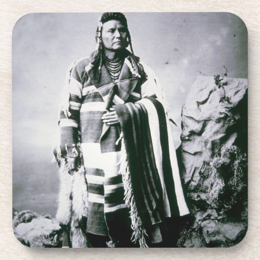 Chief Joseph (1840-1904) c.1880 (foto) Drankjes Onderzetter (Voorkant)