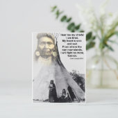 Chief Joseph hoort me Briefkaart (Staand voorkant)