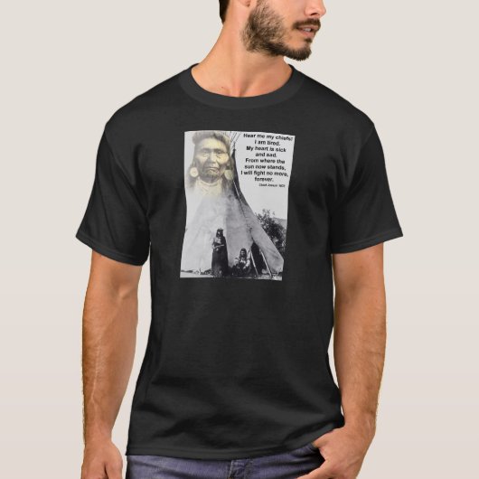 Chief Joseph hoort me T-shirt (Voorkant)