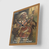 Chief Joseph Moeder Aarde Citaat Wandklok (Hoek)