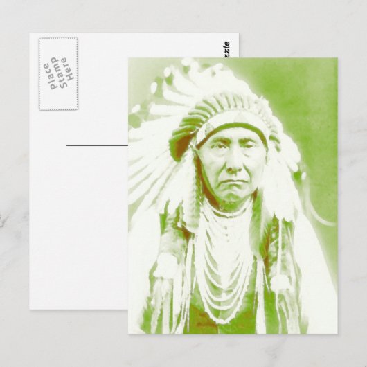Chief Joseph Native American Leader Briefkaart (Voorkant / Achterkant)