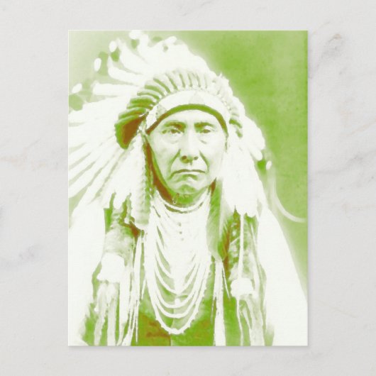 Chief Joseph Native American Leader Briefkaart (Voorkant)