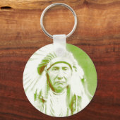 Chief Joseph Native American Leader Sleutelhanger (Voorkant)