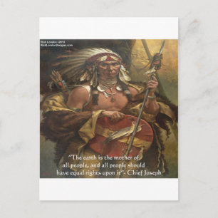 Chief Joseph & Natuur Citaat Cadeaus T-shirts & Ka Briefkaart
