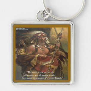 Chief Joseph & Natuur Citaat Cadeaus T-shirts & Ka Sleutelhanger