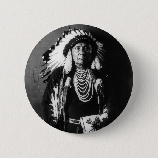 Chief Joseph Ronde Button 5,7 Cm (Voorkant)