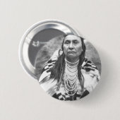 Chief Joseph Ronde Button 5,7 Cm (Voorkant /achterkant)