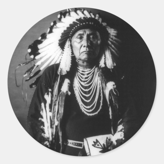 Chief Joseph Ronde Sticker (Voorkant)