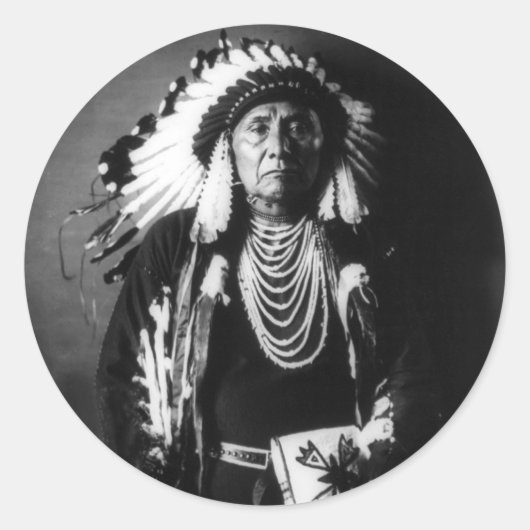 Chief Joseph Ronde Sticker (Voorkant)