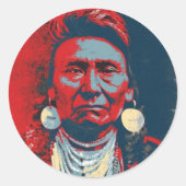 Chief Joseph Ronde Sticker (Voorkant)