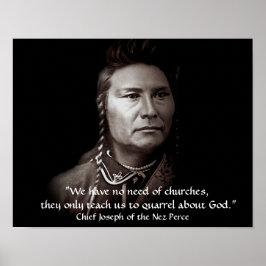 Chief Joseph, The Nez Perce American Indian Wisdom Poster