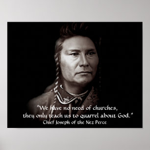 Chief Joseph, The Nez Perce American Indian Wisdom Poster