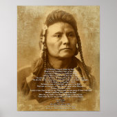 Chief Joseph van de Nez Perce Poster (Voorkant)