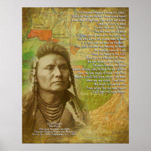 Chief Joseph van de Nez Perce Poster