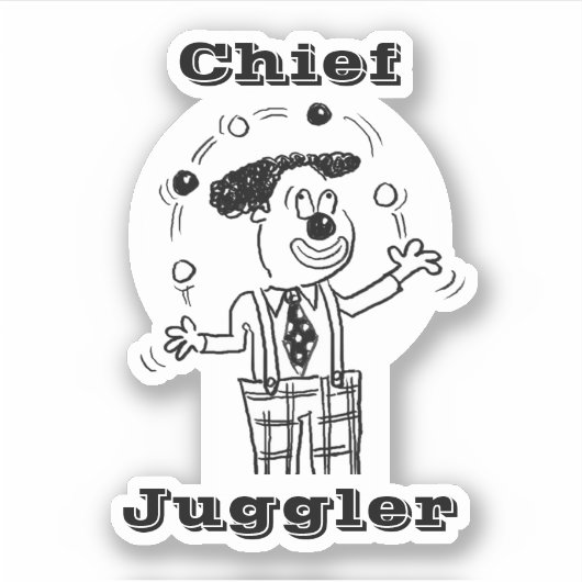 Chief Juggler Sticker (Voorkant)