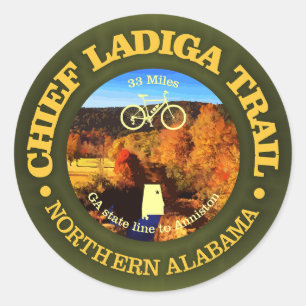 Chief Ladiga Trail (fietsen c) Ronde Sticker