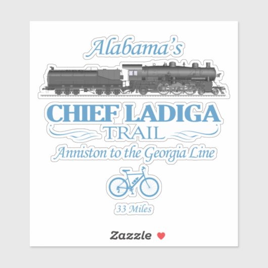 Chief Ladiga Trail (RT2) Sticker (Vel)