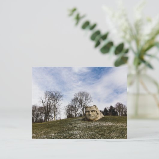 Chief Leatherlips, Scioto Park, Dublin, OH Briefkaart (Staand voorkant)