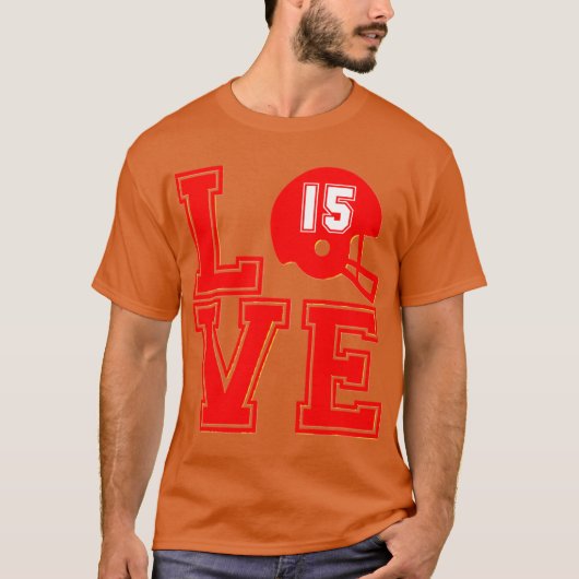 Chief Love Kansas City Pyjama Quarterback Patrick T-shirt (Voorkant)