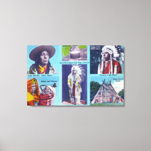 Chief Multnomah, Capt. Som-Kin Canvas Afdruk