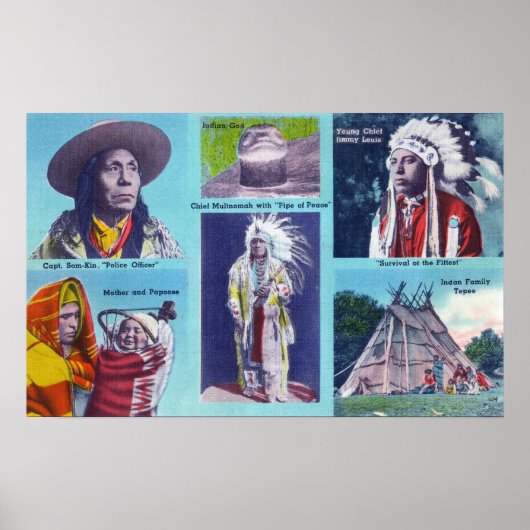 Chief Multnomah, Capt. Som-Kin Poster (Voorkant)