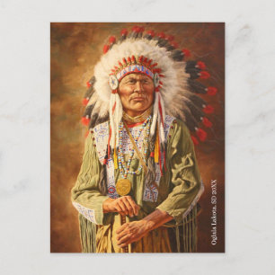 Chief Native American Lakota Briefkaart