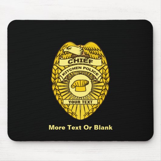 Chief Of Kitchen Police Badge Muismat (Voorkant)