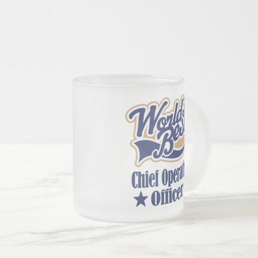 Chief Operating Officer Cft for (beste werelden) Matglas Koffiemok (Voorkant rechts)