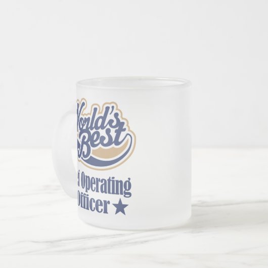 Chief Operating Officer Cft for (beste werelden) Matglas Koffiemok (Voorkant links)