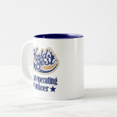 Chief Operating Officer Cft for (beste werelden) Tweekleurige Koffiemok (Voorkant links)