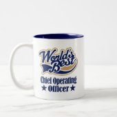 Chief Operating Officer Cft for (beste werelden) Tweekleurige Koffiemok (Links)