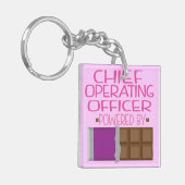 Chief Operating Officer Chocolate Gift for Woman Sleutelhanger (Voorkant Links)