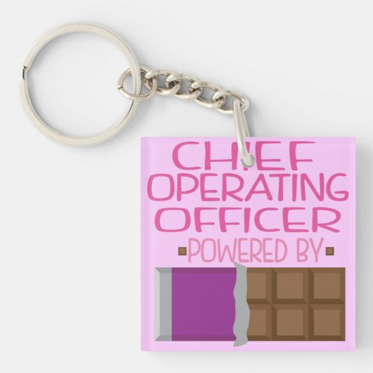 Chief Operating Officer Chocolate Gift for Woman Sleutelhanger (Voorkant)